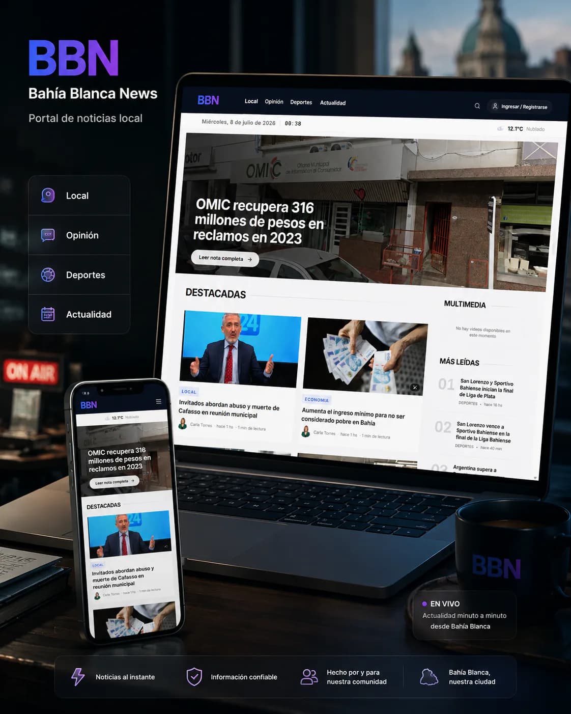 BBN — An AI-assisted local media platform — lightweight production agent workflows handling editorial automation and content ranking at low cost.