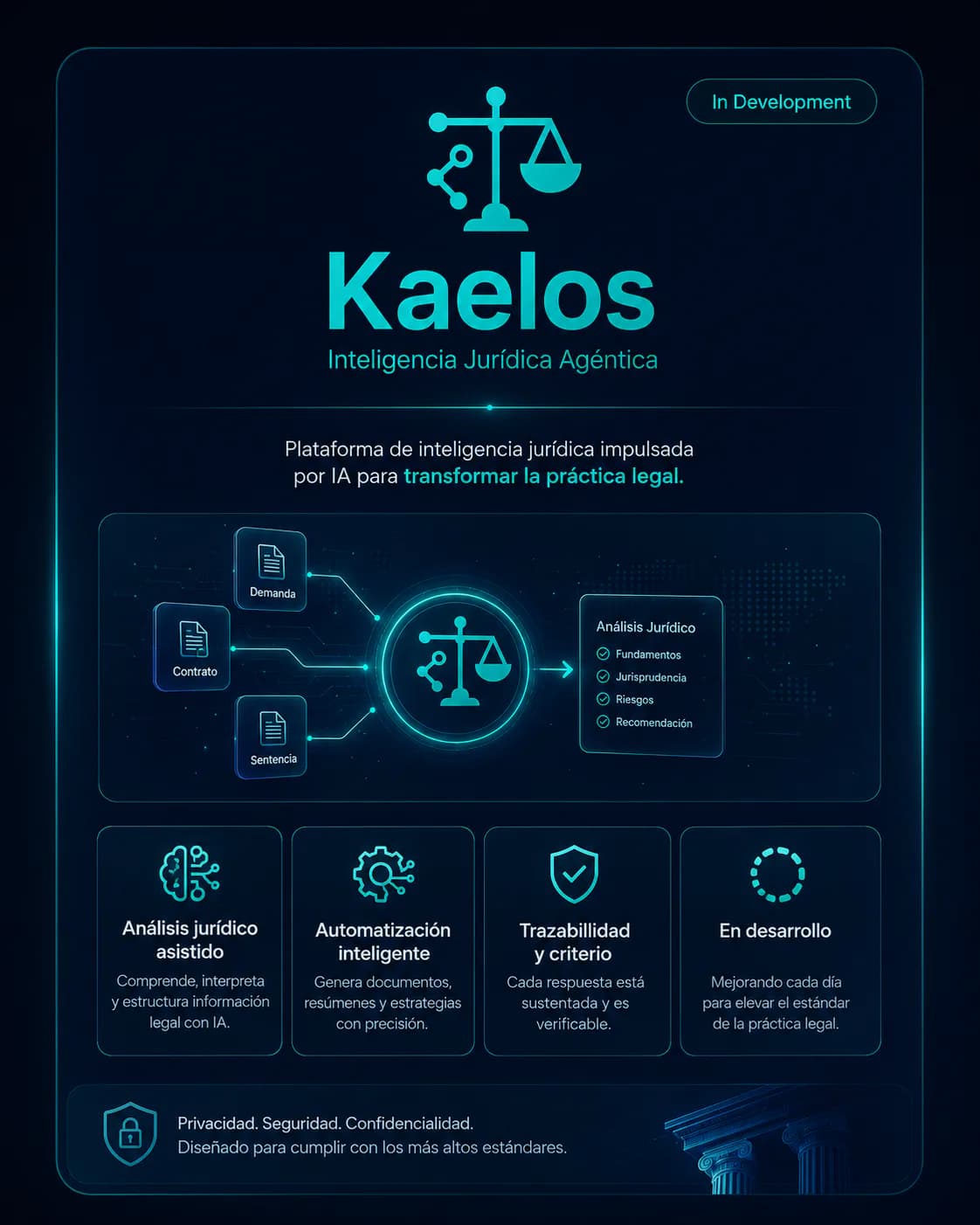 Kaelos — A RAG-based agentic system performing semantic analysis over large volumes of legal documents.